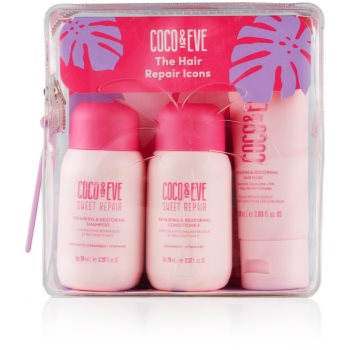 Coco & Eve Hair Repair Icons Seturi pentru voiaj pentru par deteriorat si vopsit - imagine 3